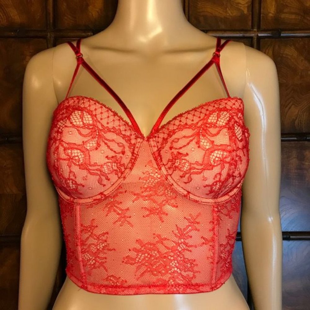 Victoria's Secret 'Red Very Sexy' Lace Bustier